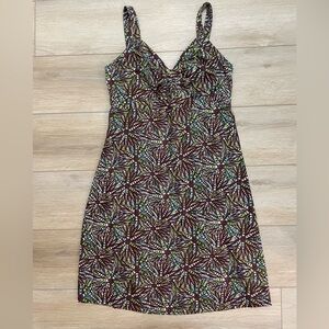 Patagonia Women's Minette brown green open back dress size large